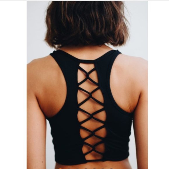 MKCK Tops - 86. ☀️Nova Lace Up Workout Crop Top☀️